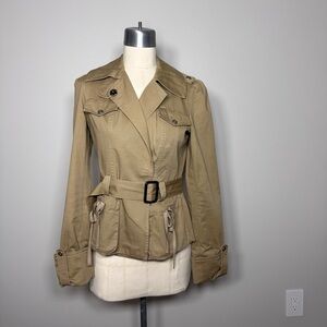 Diane von Furstenberg Women’s Tan Utility Belted Jacket